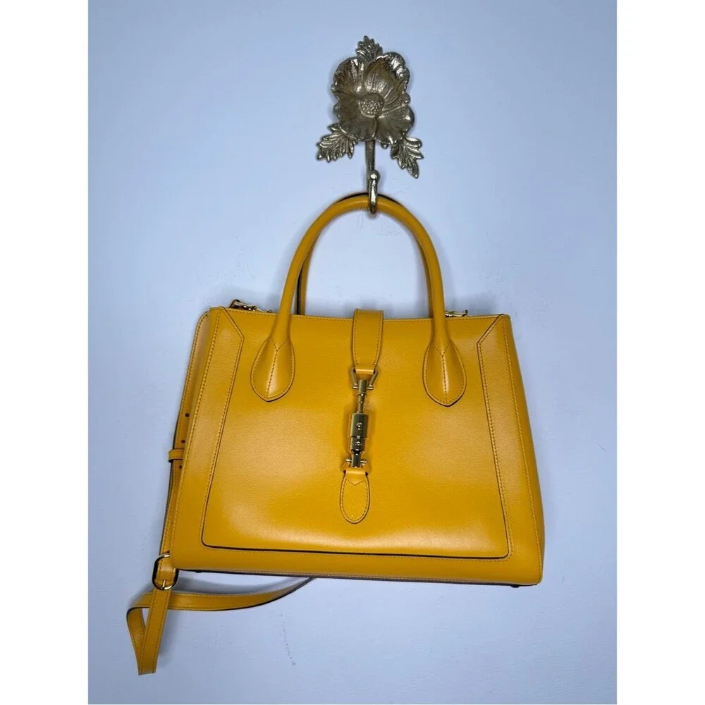 Gucci Jackie 1961 Piston Lock Tote Bag